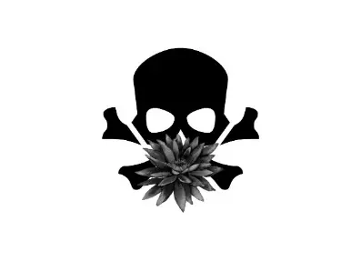 A black and white image of a flower

Description automatically generated with medium confidence