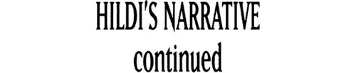 Hildi’s Narrative continued