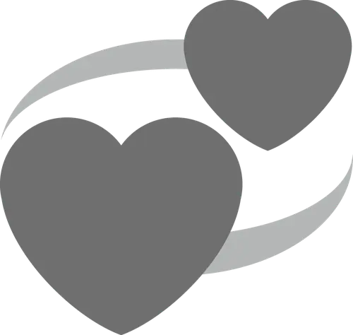 two hearts emoji