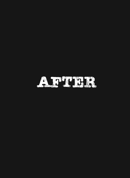 black page with AFTER in white letters