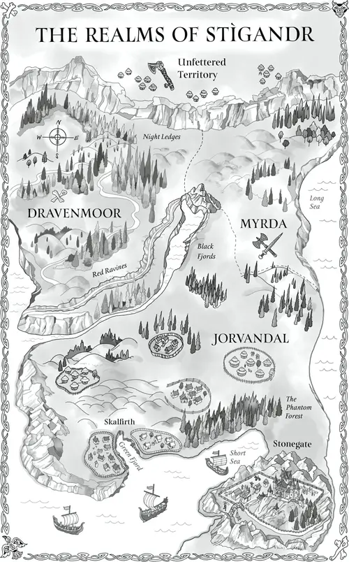 Map of the Realms of Stìgandr