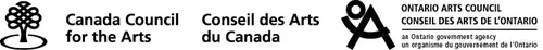 Logos for Canada Council for the Arts and Ontario Arts Council.