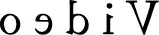 Mirror image of the word "Video".