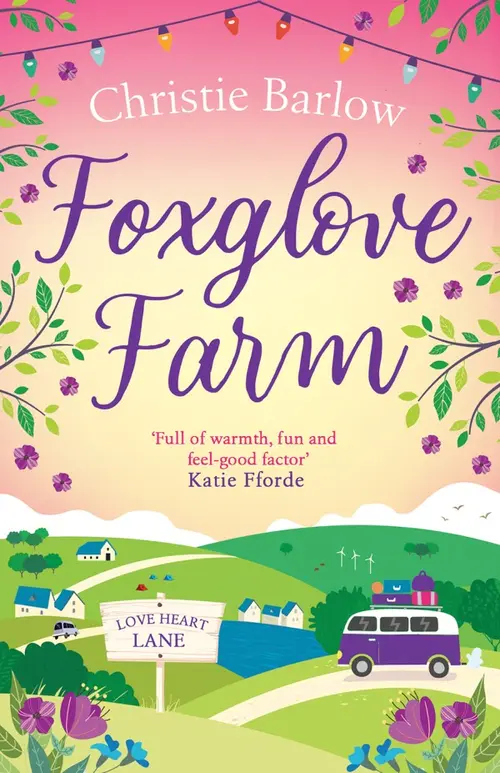 The book cover of Foxglove Farm by Christie Barlow.