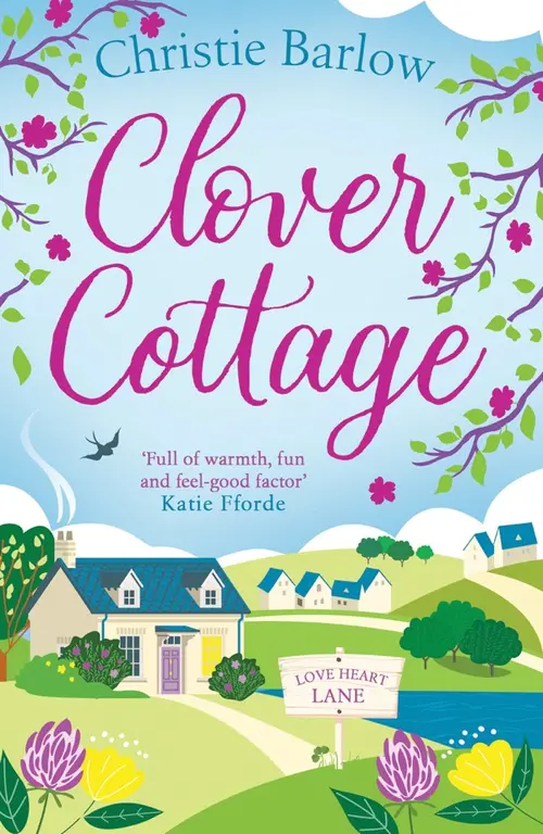The book cover of Clover Cottage by Christie Barlow.