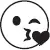 Face blowing a kiss emoji