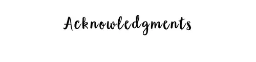 Acknowledgments