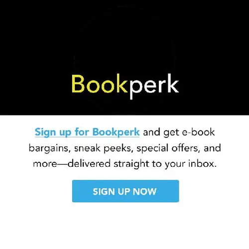 Bookperk sign-up advertisement