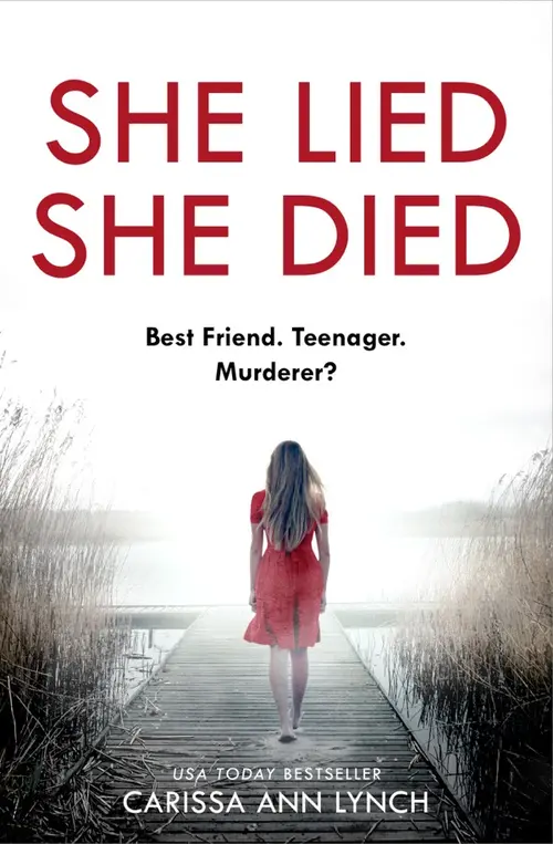 The book cover of She Lied She Died by Carissa Ann Lynch.