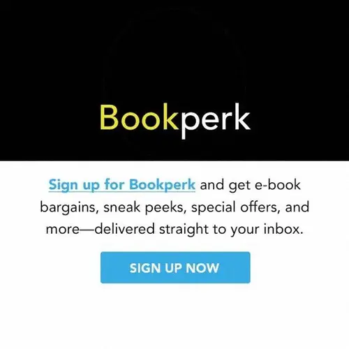 Bookperk sign-up advertisement