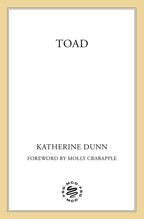 Cover: Toad by Katherine Dunn