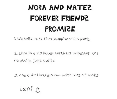 Nate and Nora’s promise