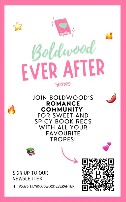 Boldwood Ever After. Join Boldwood’s romance community for sweet and spicy book recs with all your favourite tropes. Sign up to our newsletter at https://bit.ly/BoldwoodEverAfter.