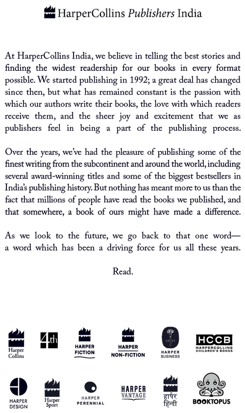 HarperCollins Publisher page.