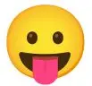 face with tongue