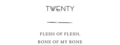 Twenty Flesh of flesh, bone of my bone