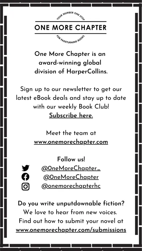 Image describing One More Chapter as an award-winning global division of HarperCollins. Meet the team and find more information at www.onemorechapter.com.