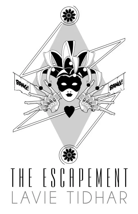 The Escapement title card, design by Elizabeth Story