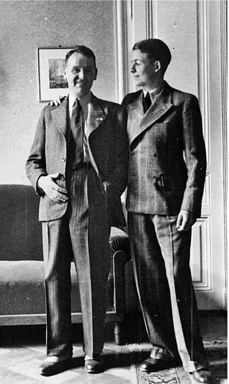 Frederick with his father, Karl Albert