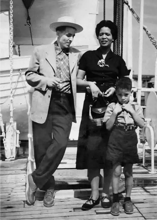 Frederick, Elinor, and Stephen set sail for a new life in Germany, July 1952