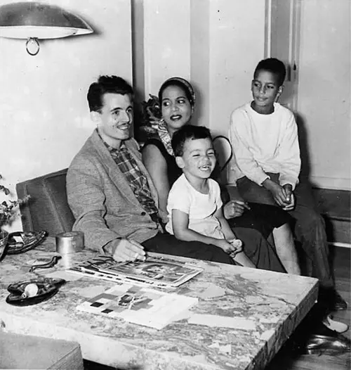 Frederick, Chris, Elinor, and Stephen in Media, Pennsylvania, circa 1955
