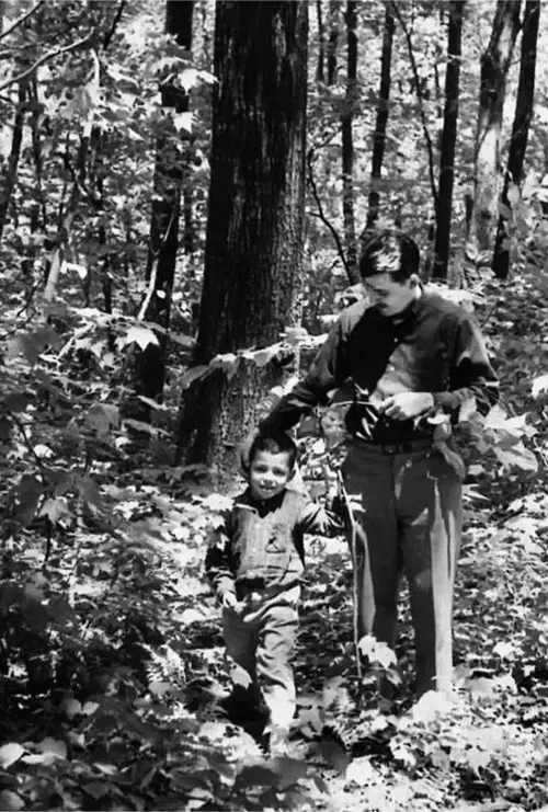 Frederick and Chris, circa 1957