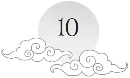 Chapter 10 and sun motif
