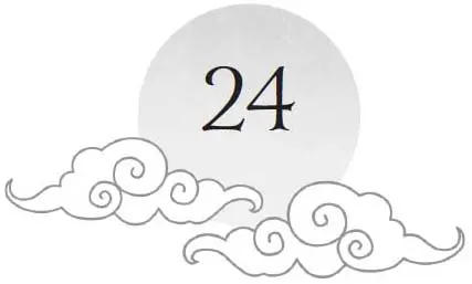 Chapter 24 and sun motif