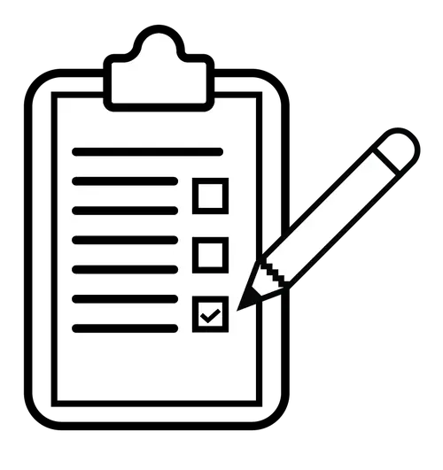 Note pad and pencil