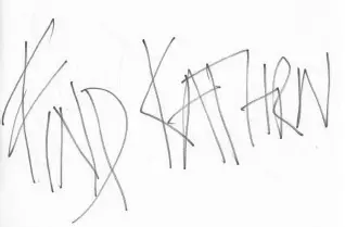 Start of image description, Image showing writing of ‘FIND KATHRN’, end of image description
