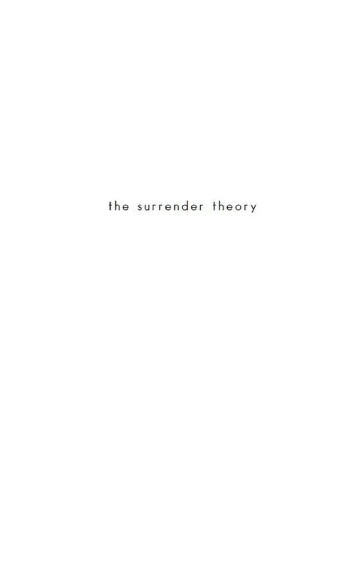 Half Title of The Surrender Theory