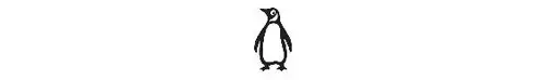 Penguin walking logo