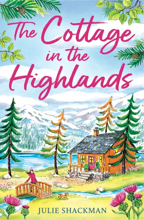 The book cover of The Cottage in the Highlands by Julie Shackman