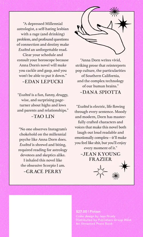 Cover: Exalted, A Novel by Anna Dorn